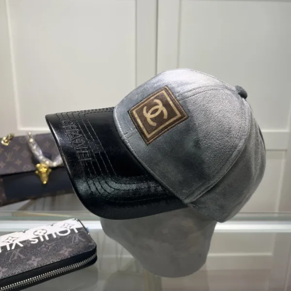 Chanel Velvet Baseball Cap Black - 11