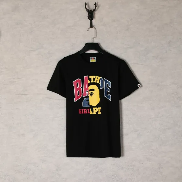 A Bathing Ape Camo Circle Logo White T-Shirt - 13