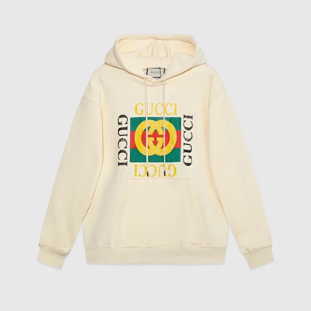 Gucci Hoodies & Sweatshirts Logo-Print Pullover Hoodie product detail image 10