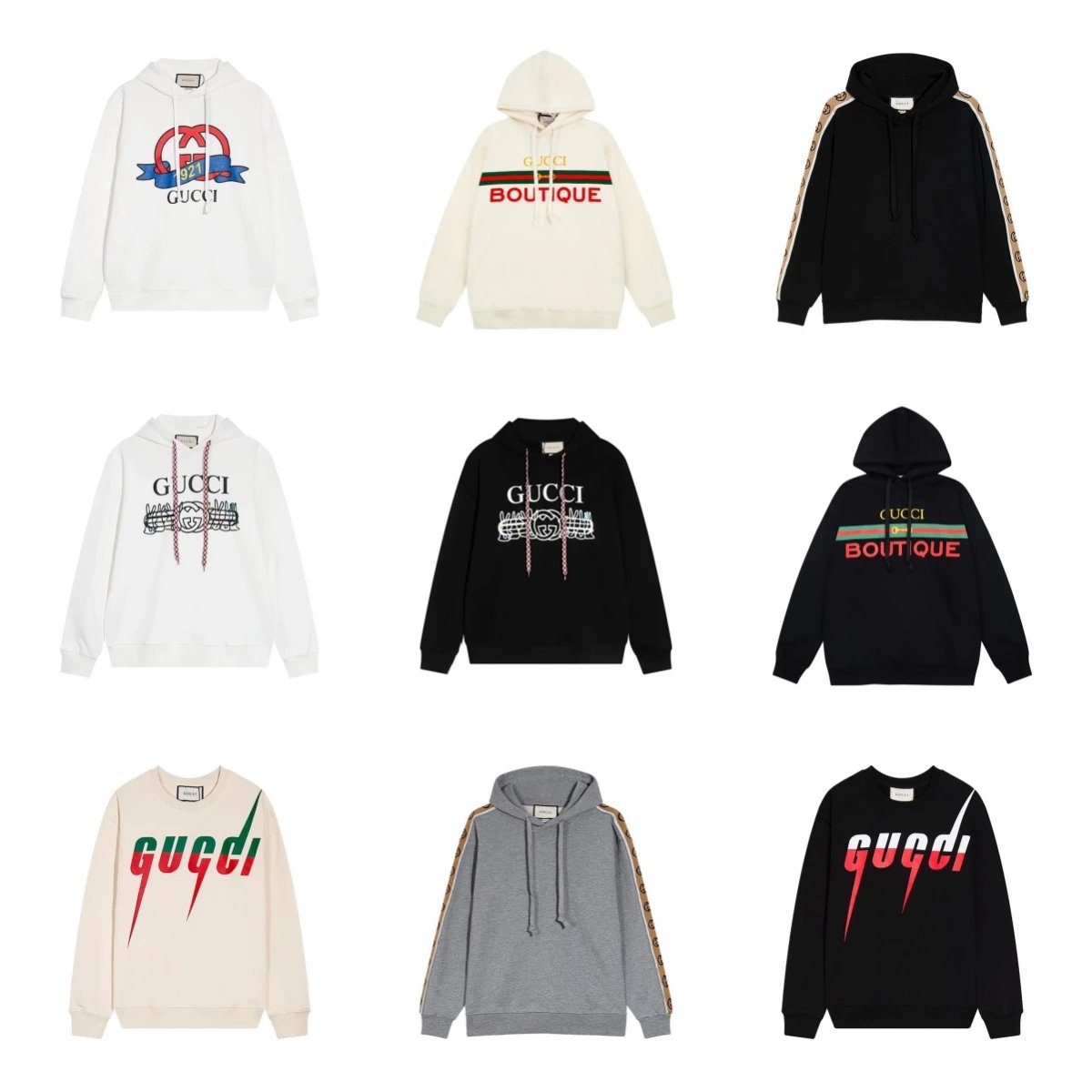 Gucci Hoodie Sweater in Various Colors and Styles