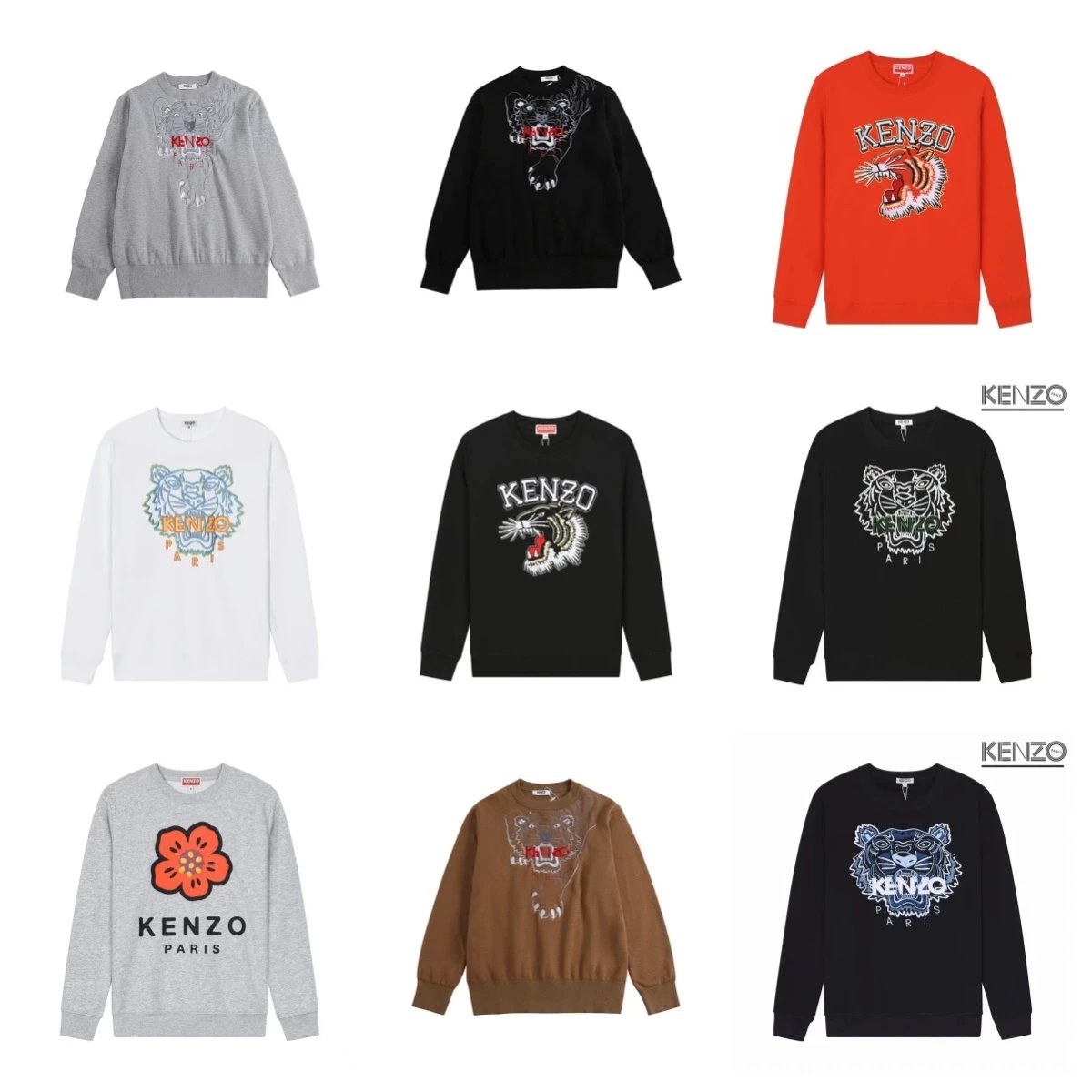 Kenzo Tiger Print Crewneck Sweatshirt