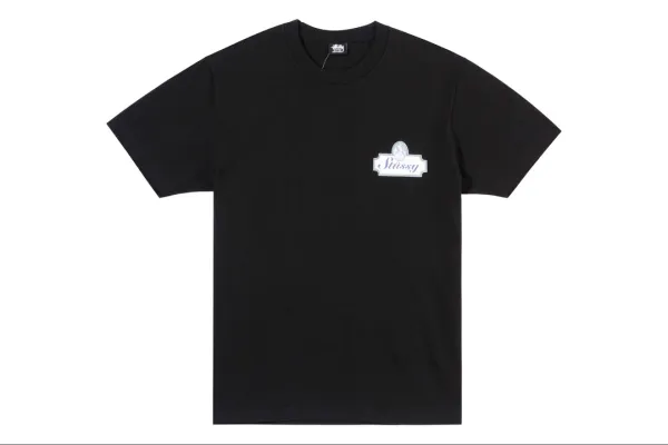 Stüssy Floral Collage Navy T-Shirt - 15