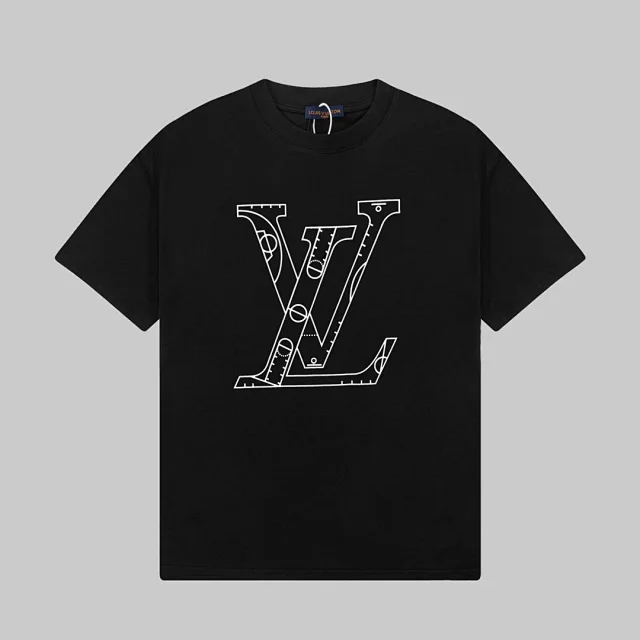 Louis Vuitton T-Shirts LV graphic-print short-sleeve crewneck product detail image 10