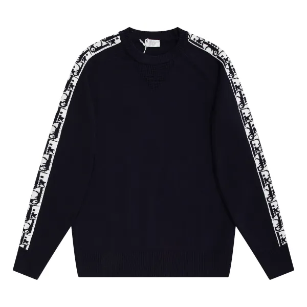 Dior Oblique Stripe Knit Sweater Navy - 11