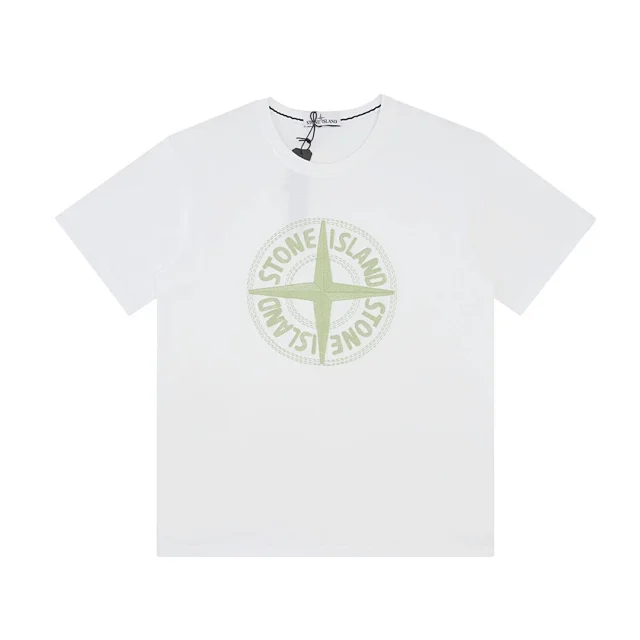 Stone Island T-Shirts Short-Sleeve Compass Badge T-Shirt product detail image 12