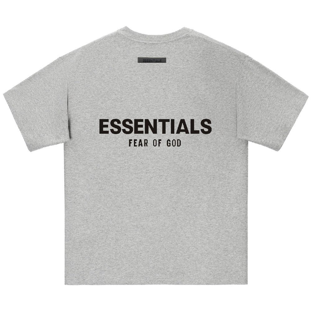 Fear of God Essentials Oversized Heather Gray T-Shirt - 11
