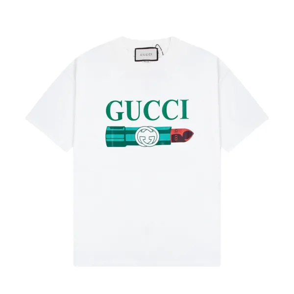 Gucci Woof Woof Print T-Shirt Beige - 11