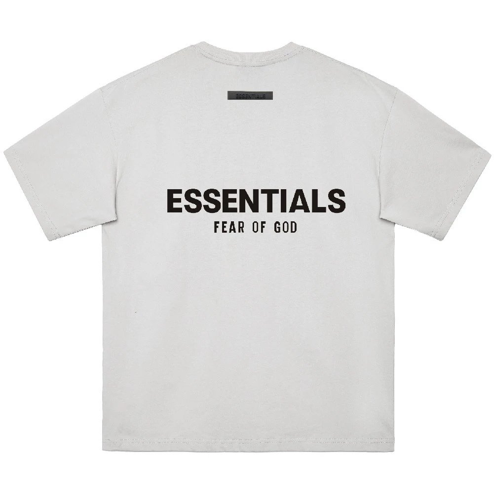 Fear of God Essentials Oversized Heather Gray T-Shirt - 10
