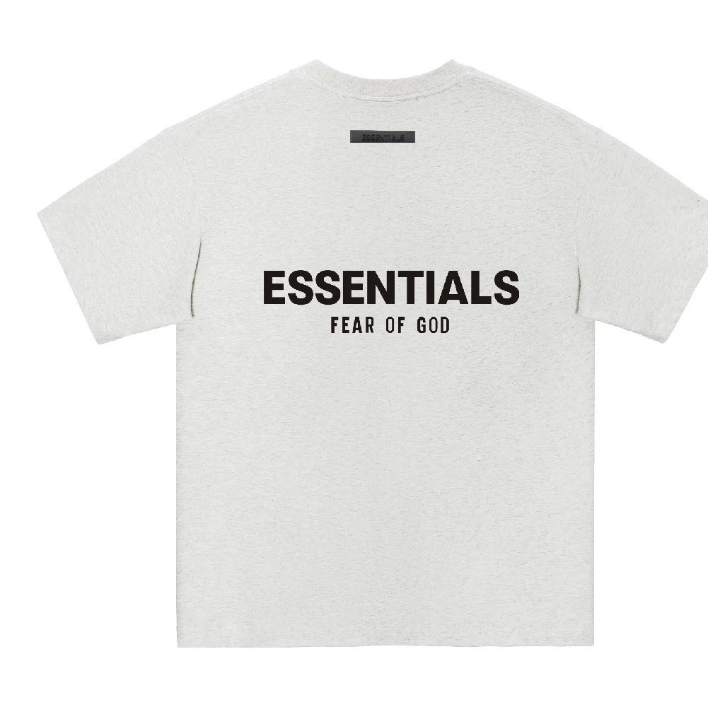 Fear of God Essentials Oversized Heather Gray T-Shirt - 12