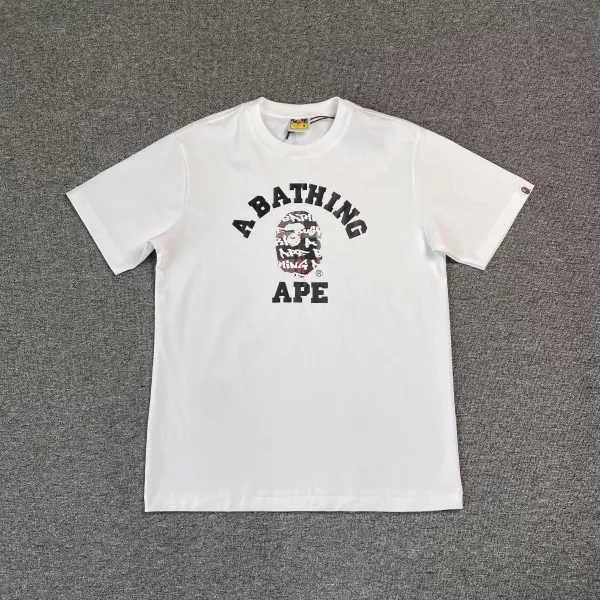 A Bathing Ape AAPE UNVS White Graphic T-Shirt - 11