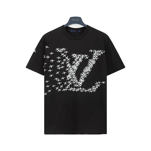 Louis Vuitton T-Shirts Short-Sleeve Crewneck Graphic Print product detail image 11