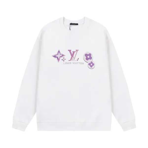 Louis Vuitton Monogram Flowers White Hoodie - 15