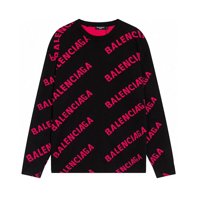 Balenciaga Hoodies & Sweatshirts All-over Logo Crewneck Sweatshirt product detail image 11