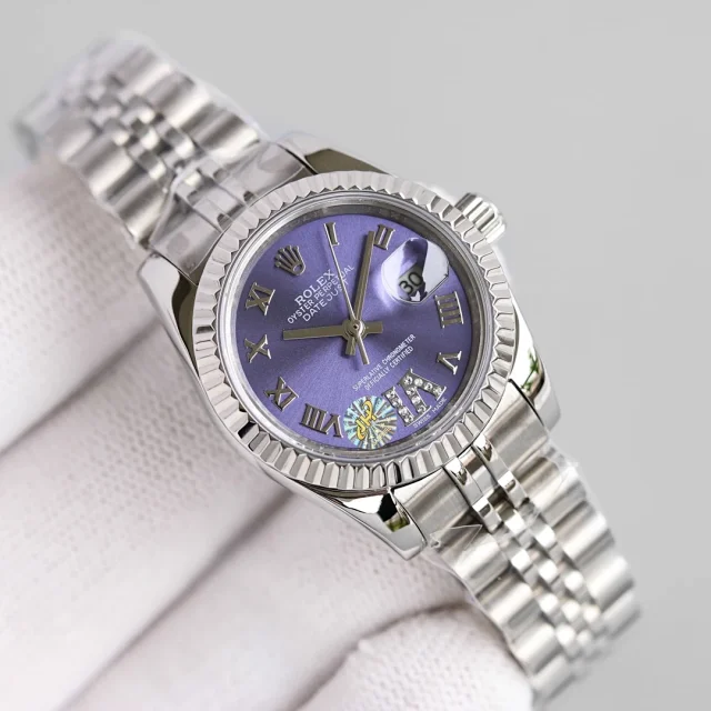 Rolex Watches Datejust diamond-dial date watch product detail image 10
