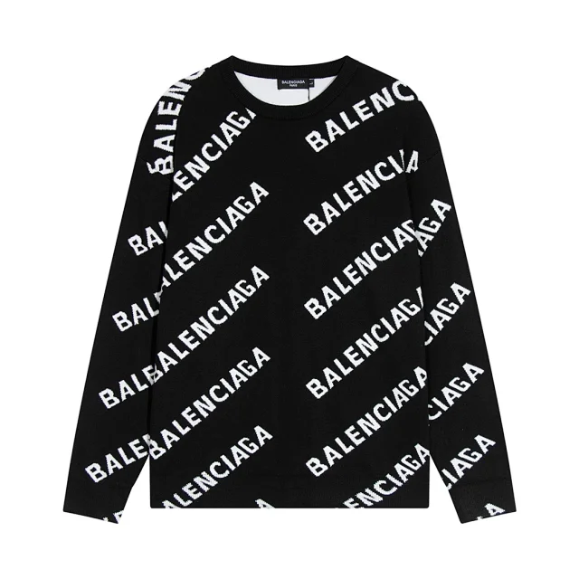 Balenciaga Hoodies & Sweatshirts All-over Logo Crewneck Sweatshirt product detail image 10