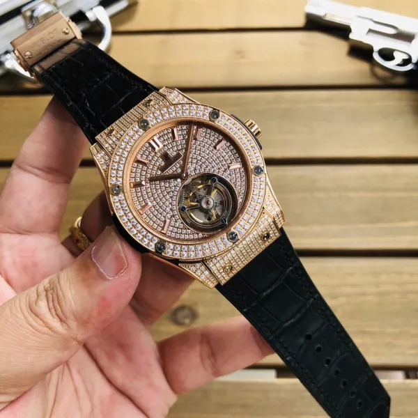 Hublot Big Bang Tourbillon Skeleton Diamond Watch - 11