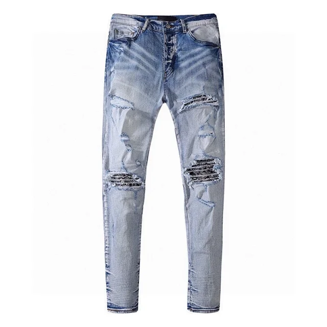 Unbranded Jeans Distressed skinny with graphic and patch details product detail image 14