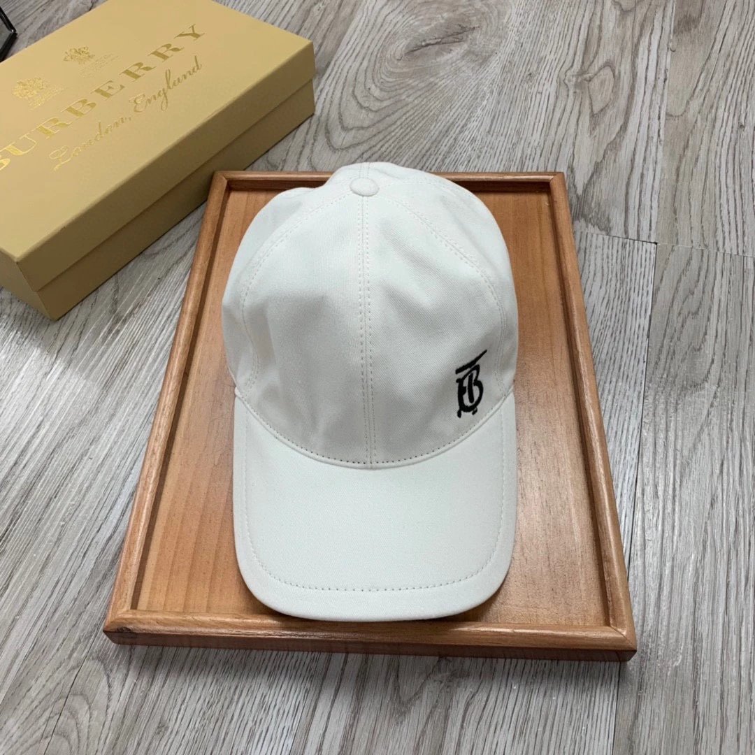 Burberry Logo Embroidered Black Baseball Cap - 11