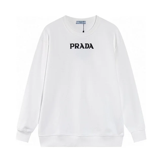 Prada Hoodies & Sweatshirts Crewneck logo sweatshirt product detail image 14