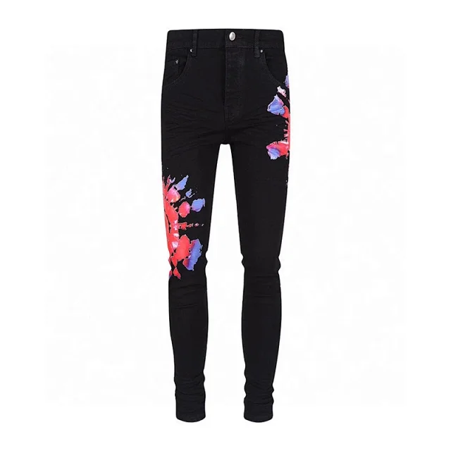 Unbranded Jeans Distressed skinny with graphic and patch details product detail image 12