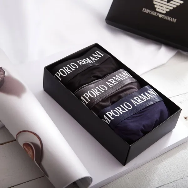 EA7 Emporio Armani Boxer Briefs in Black, Navy, and Gray - 11