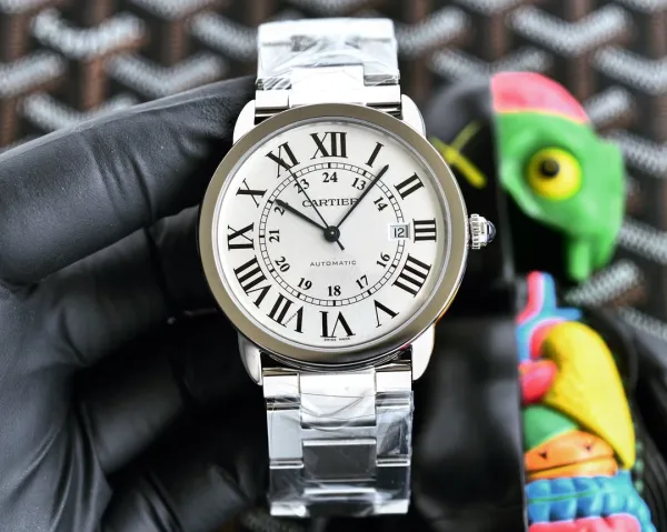 Cartier Ronde Solo de Cartier Blue Dial Automatic Mechanical Watch - 14