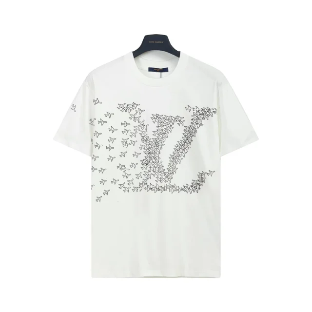 Louis Vuitton T-Shirts Short-Sleeve Crewneck Graphic Print product detail image 10