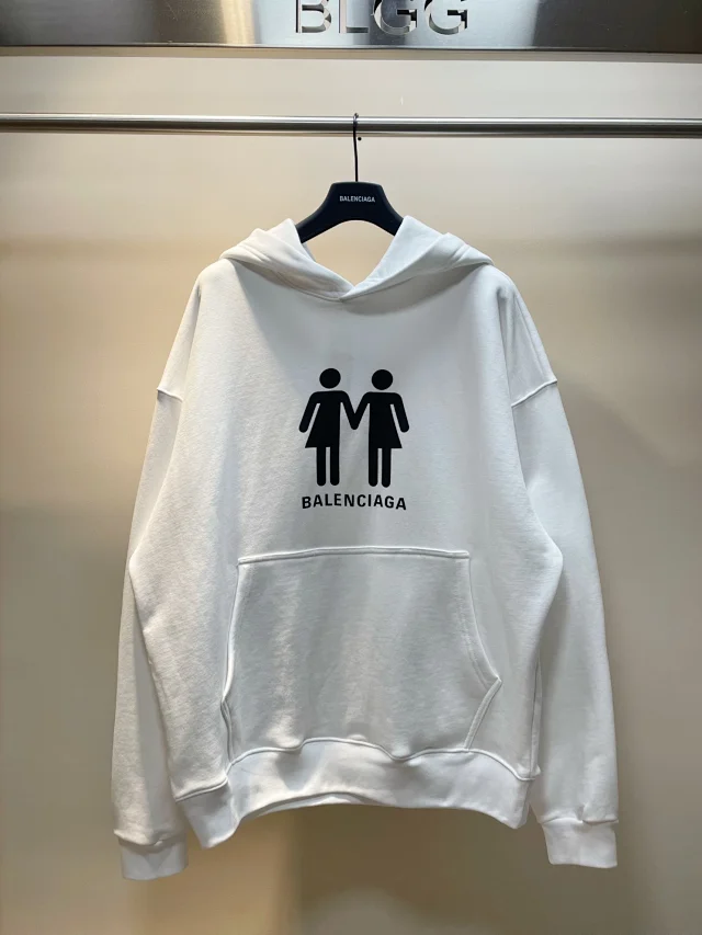 Balenciaga Jackets Hooded Color-Block Zip Windbreaker product detail image 12