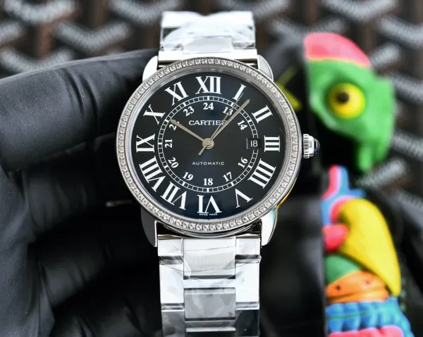 Cartier Ronde Solo de Cartier Blue Dial Automatic Mechanical Watch - 12