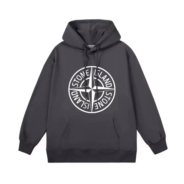 Stone Island Hoodies & Sweatshirts Hooded sweatshirt with compass back print product detail image 13