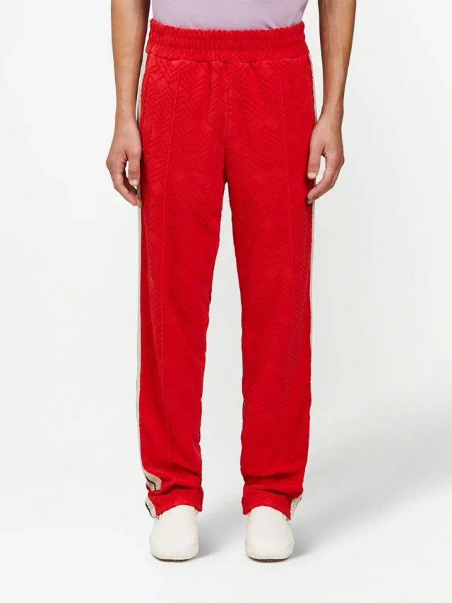 Palm Angels Trousers Logo-print drawstring jogger product detail image 11