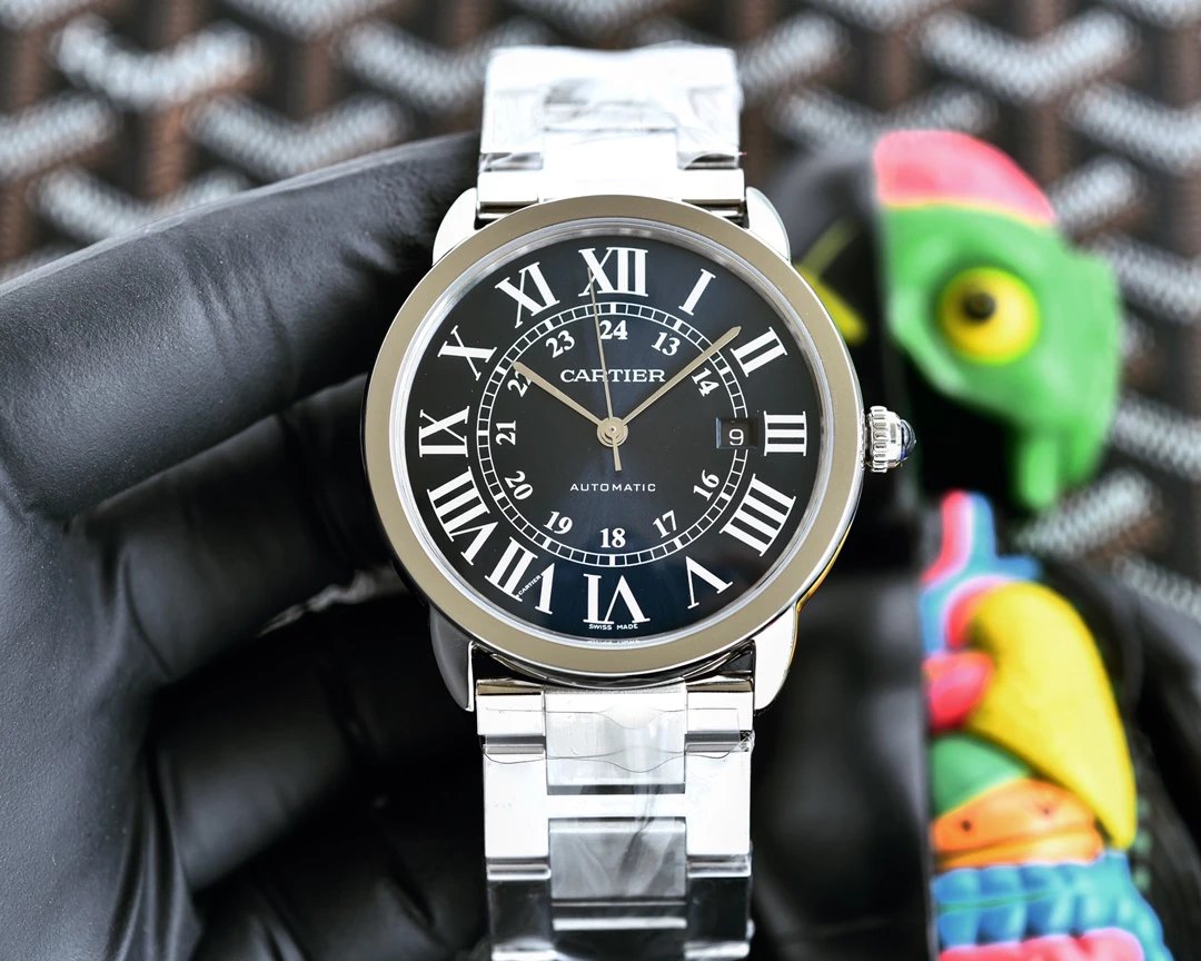 Cartier Ronde Solo de Cartier Blue Dial Automatic Mechanical Watch - 15
