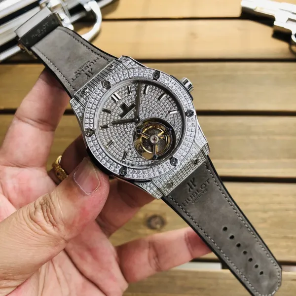 Hublot Big Bang Tourbillon Skeleton Diamond Watch - 12