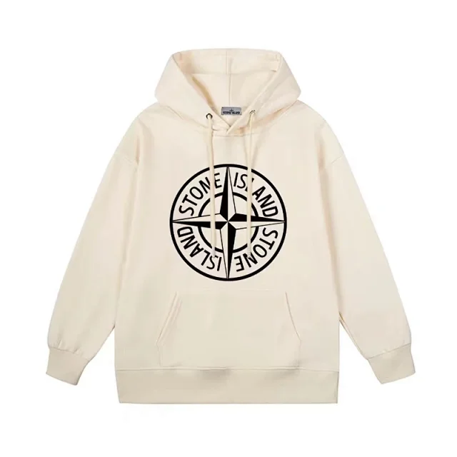Stone Island Hoodies & Sweatshirts Hooded sweatshirt with compass back print product detail image 14