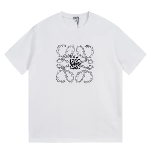 Loewe Anagram Logo Black Polo with White Trim - 14