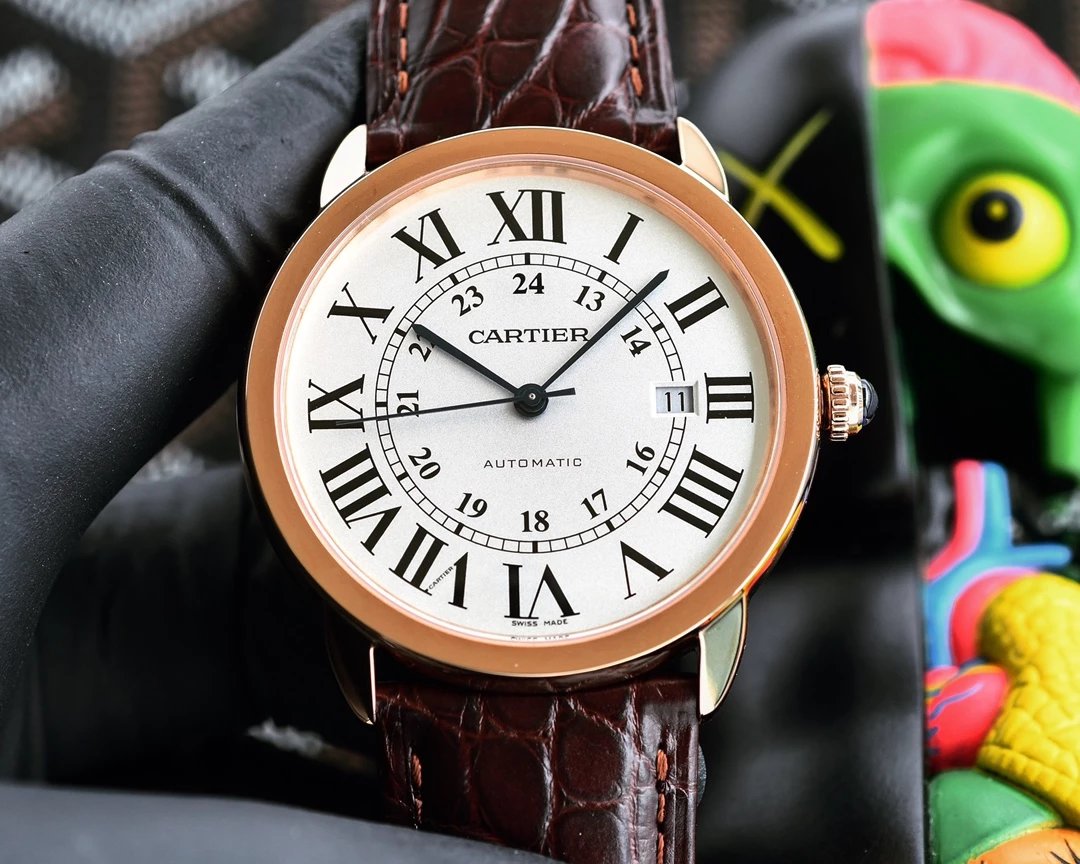 Cartier Ronde Solo de Cartier Blue Dial Automatic Mechanical Watch - 11