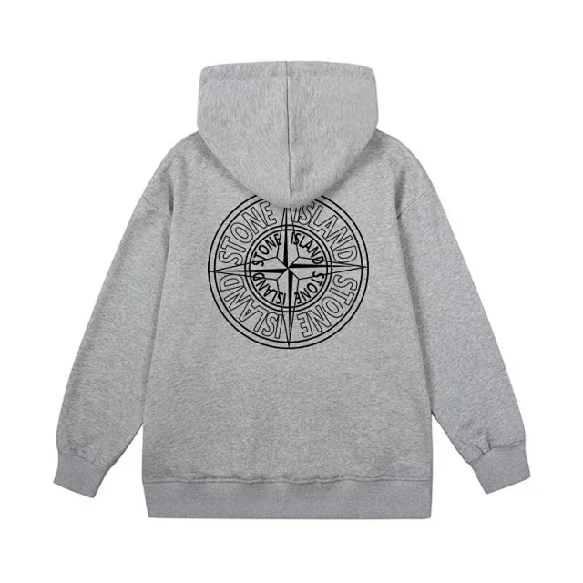 Stone Island Hoodies & Sweatshirts Hooded sweatshirt with compass back print product detail image 10
