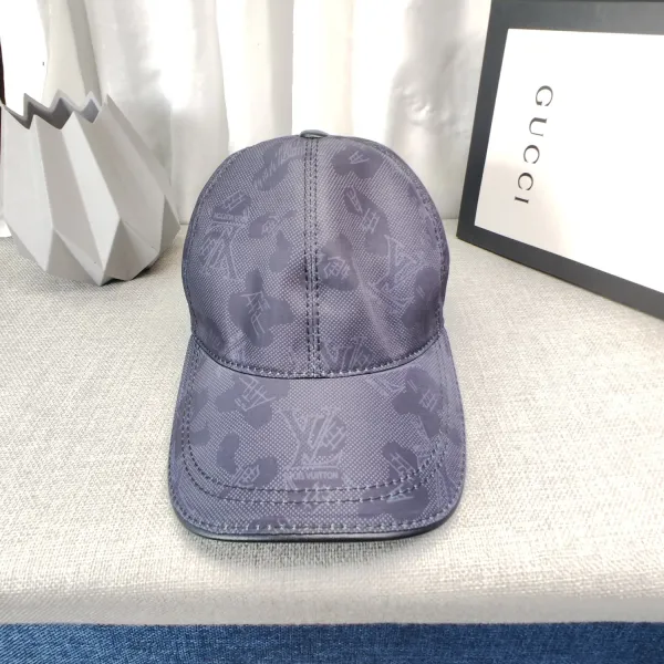 Louis Vuitton LV Logo Suede Baseball Cap Beige - 15