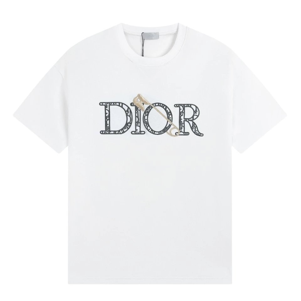 Dior Oblique Logo Print Black T-Shirt - 11