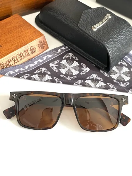 Chrome Hearts Box Lunch Tortoise Brown Sunglasses - 1