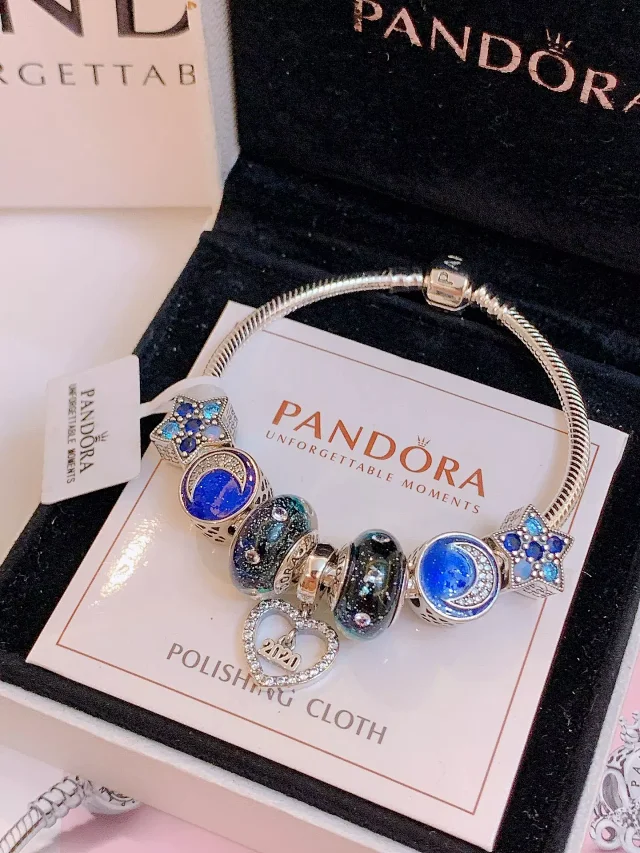 Pandora Jewelry Charm Bracelet with Decorative Beads product detail image 12