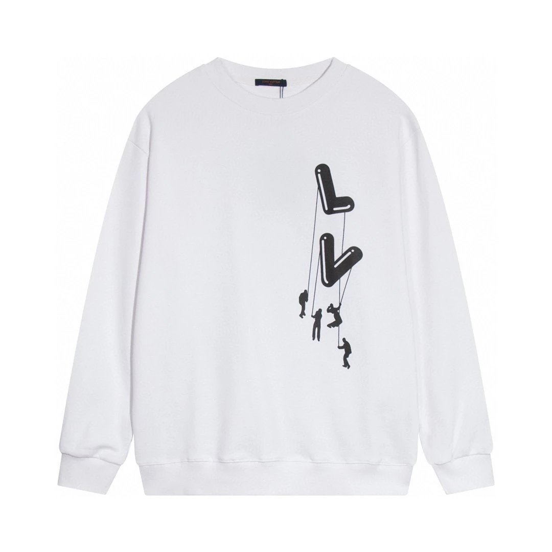 Louis Vuitton Floral Embroidered White Hoodie - 12