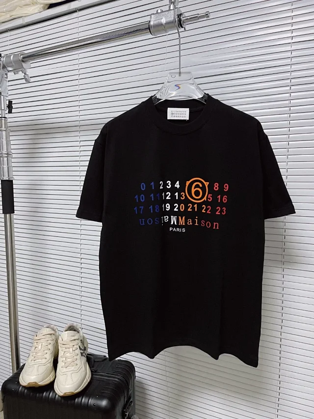 MM6 Maison Margiela T-Shirts Numeric Logo Print product detail image 11