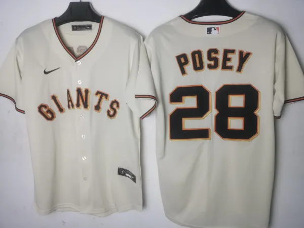 Nike MLB San Francisco Giants Barry Bonds Cream Away Jersey - 11