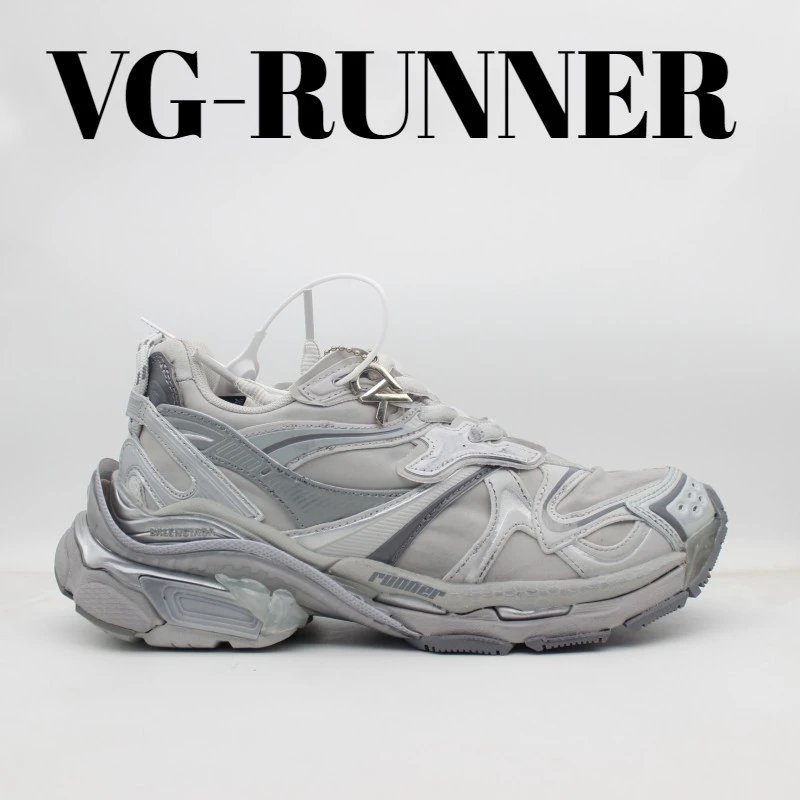 Unbranded Sneakers Chunky mesh low-top — fog gray silver