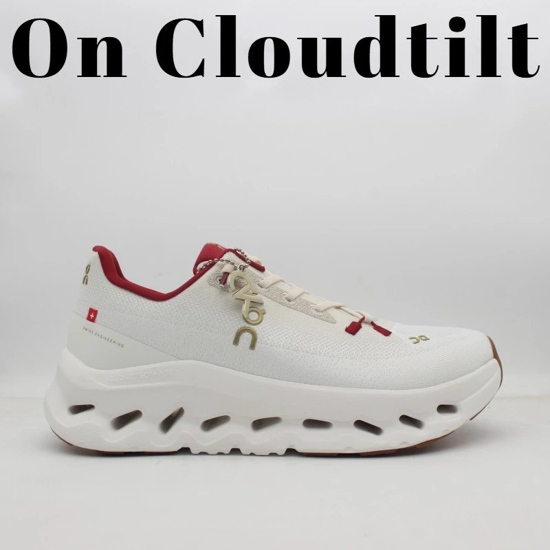 On Sneakers Cloudtilt — White and red