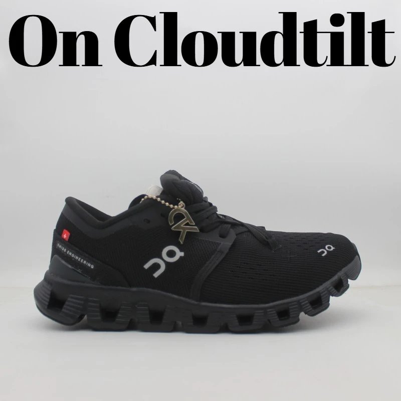 On Sneakers Mesh lace-up with segmented CloudTec-style sole — 501-Black
