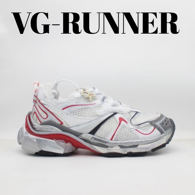 Unbranded Sneakers Chunky mesh low-top — Red and white