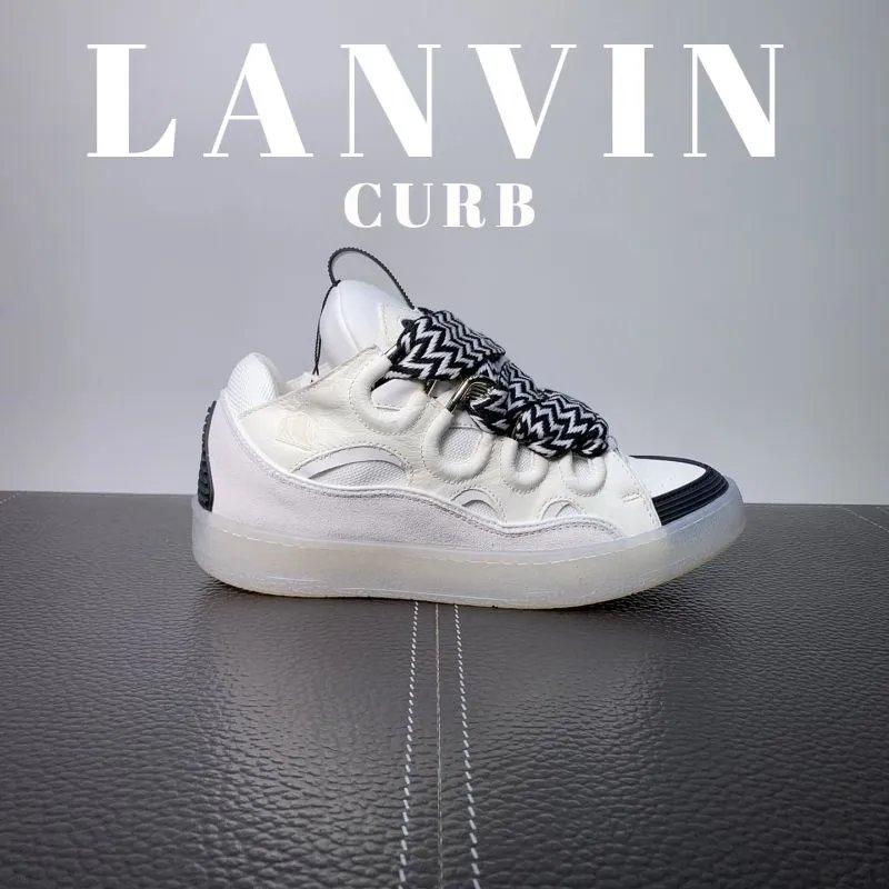 Lanvin Curb Low Gallery Dept. White Black