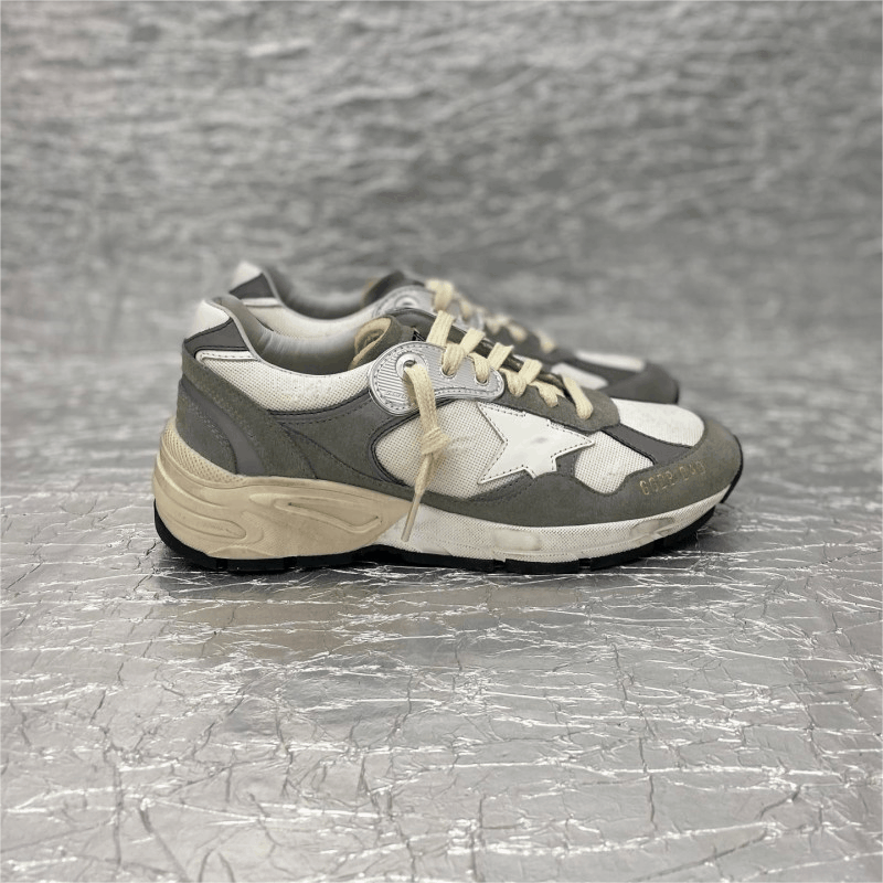 Gray White Star Design Casual Sneakers